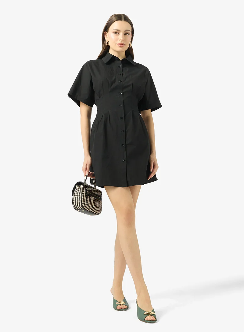 Ginger Button Up Fit & Flare Dress